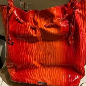 Orange/Red La Gioe di Toscana, The Italian Collection Bag. Not a small bag!